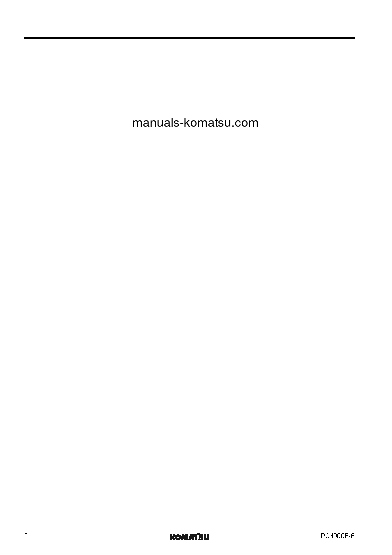 Protected: PC4000E-6(DEU) S/N 08228-08228 Shop (repair) manual (English)