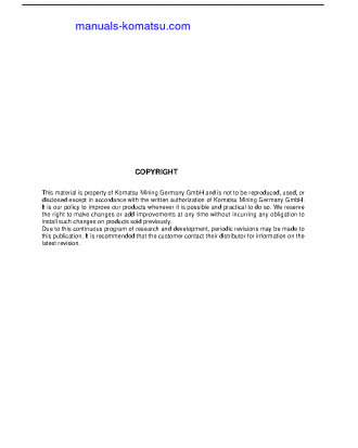 PC4000-6(DEU) S/N 08237-UP Shop (repair) manual (English)