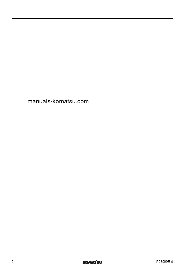 Protected: PC8000E-6(DEU) S/N 12089 Shop (repair) manual (English)