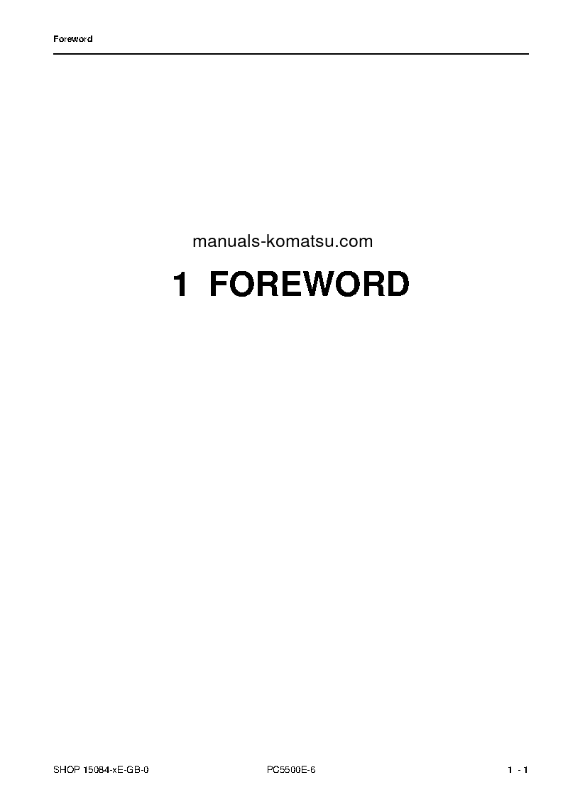 Protected: PC5500E-6(DEU) S/N 15084-UP Shop (repair) manual (English)