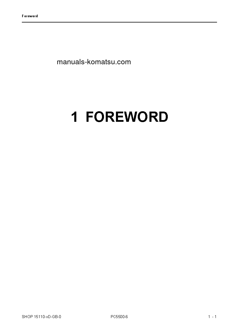 Protected: PC5500-6(DEU) S/N 15110(15100)-UP Shop (repair) manual (English)