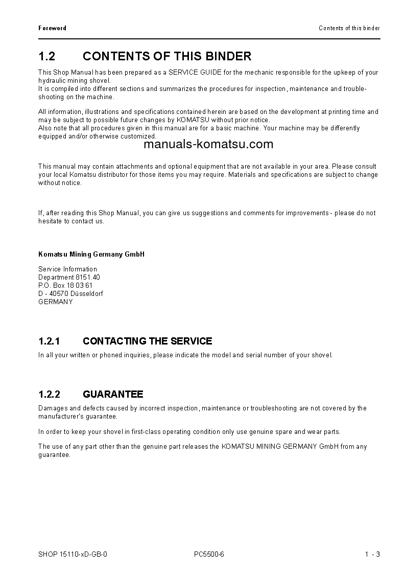 Protected: PC5500-6(DEU) S/N 15110(15100)-UP Shop (repair) manual (English)