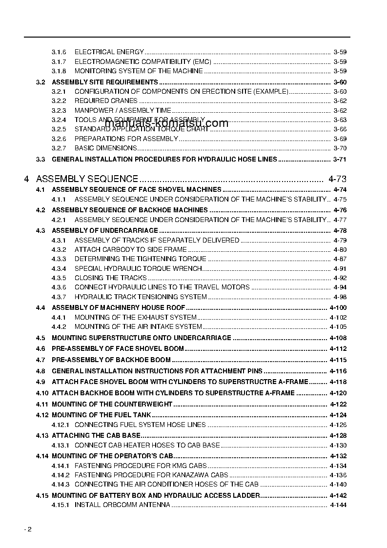 Protected: PC3000-6(DEU) S/N 06303-06303 Field assembly manual (English)