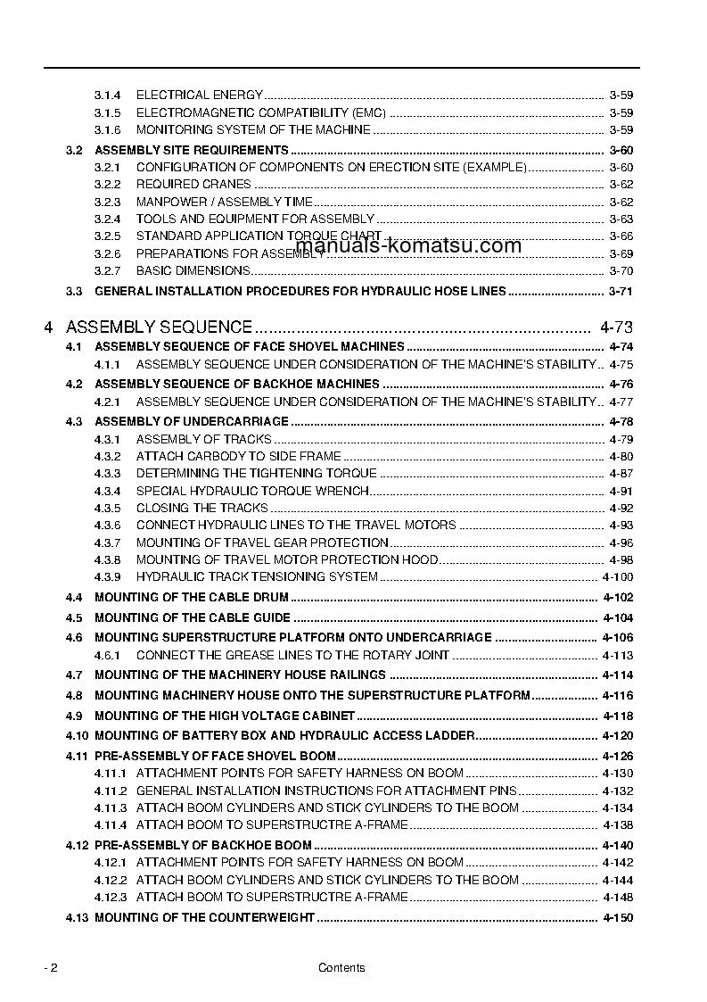 Protected: PC4000E-6(DEU) S/N 08233-08233 Field assembly manual (English)