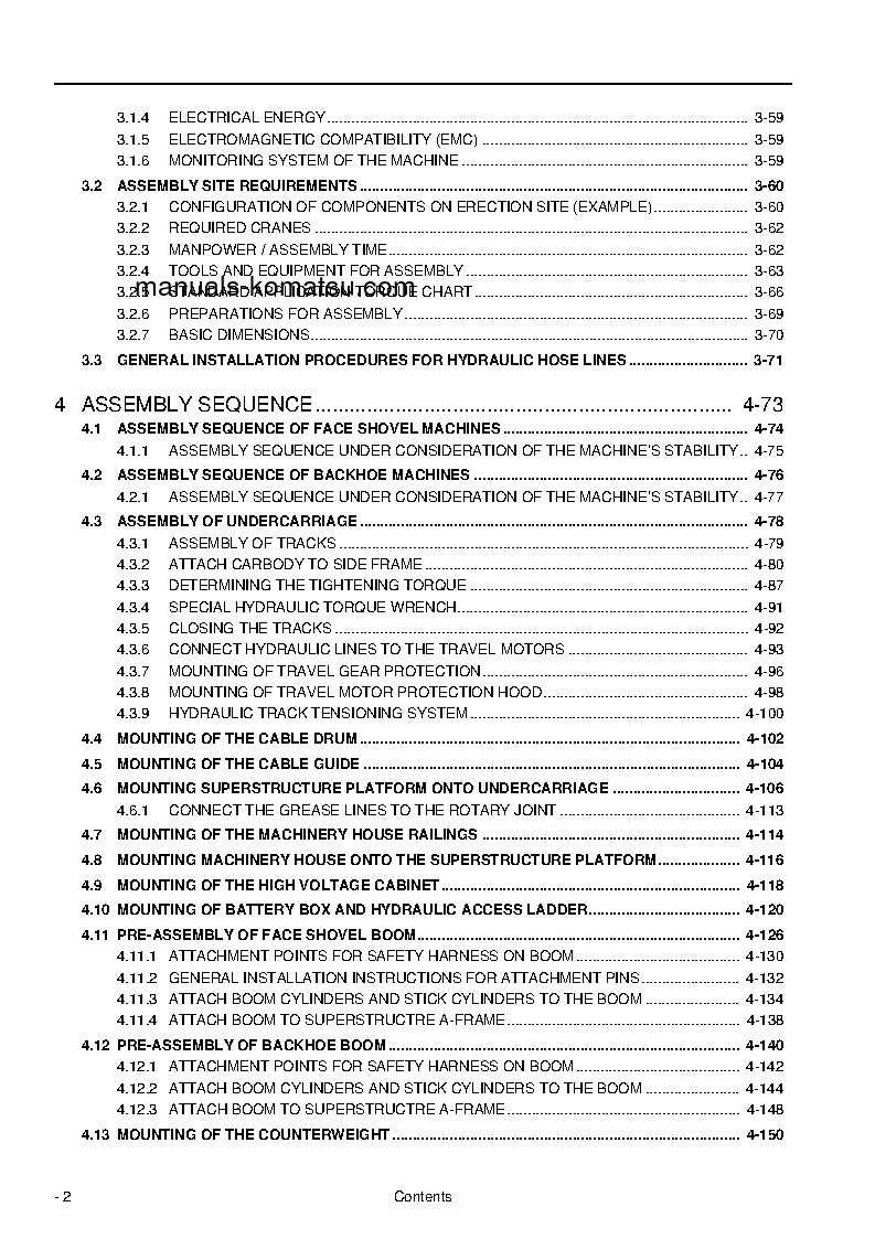 Protected: PC4000E-6(DEU) S/N 08234-08234 Field assembly manual (English)