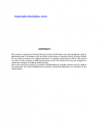 PC8000-6(DEU) S/N 12105-UP Field assembly manual (English)