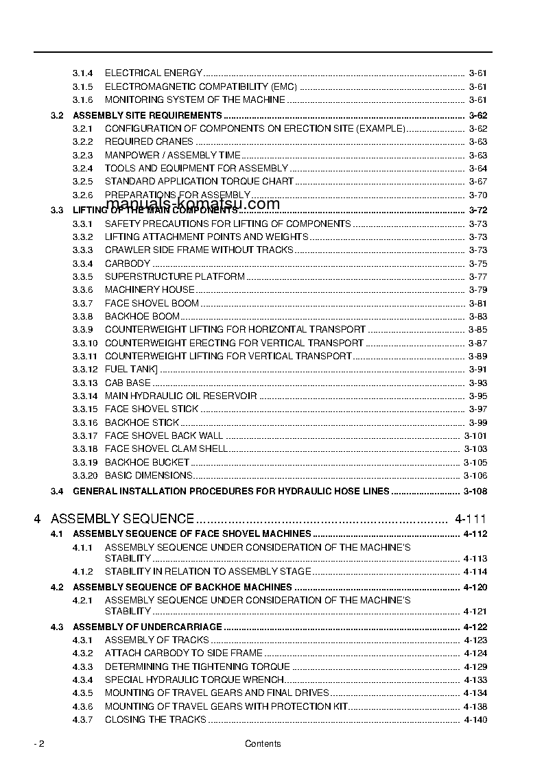 Protected: PC8000-6(DEU) S/N 12105-UP Field assembly manual (English)