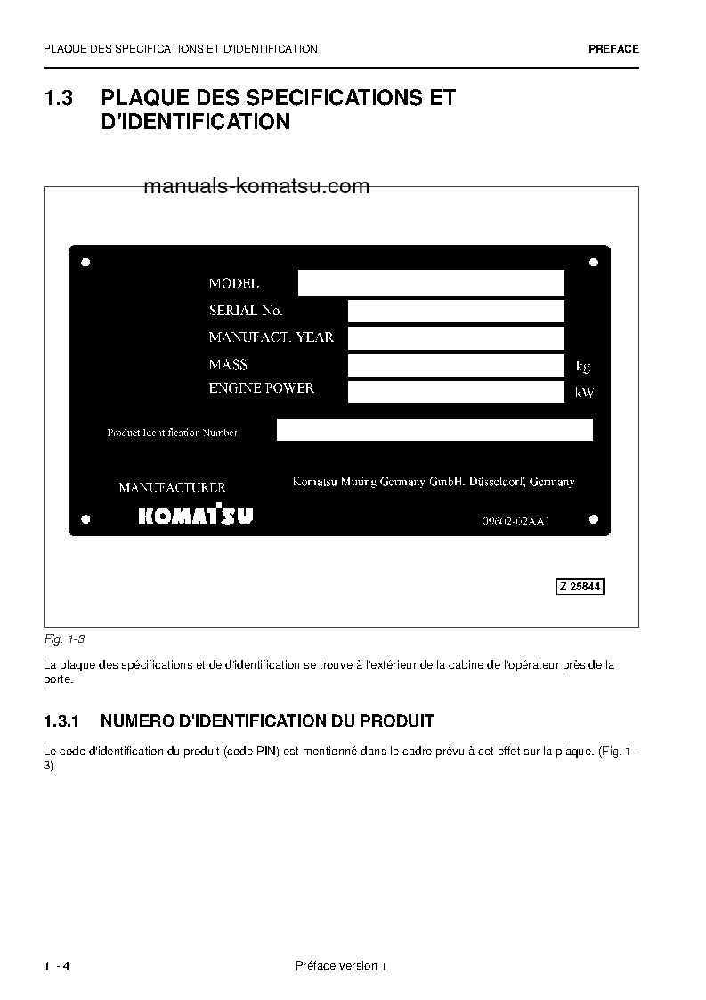 Protected: PC4000-6(DEU) S/N 08218 Operation manual (French)