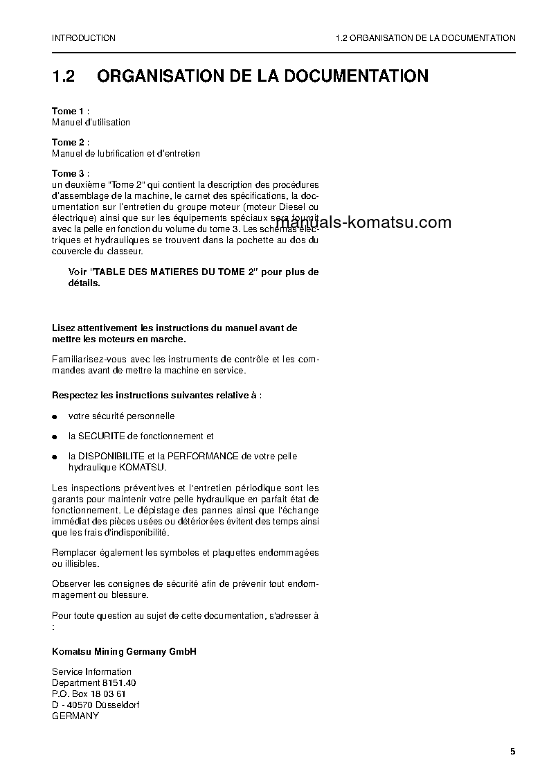 Protected: PC5500-6(DEU) S/N 15055 Operation manual (French)