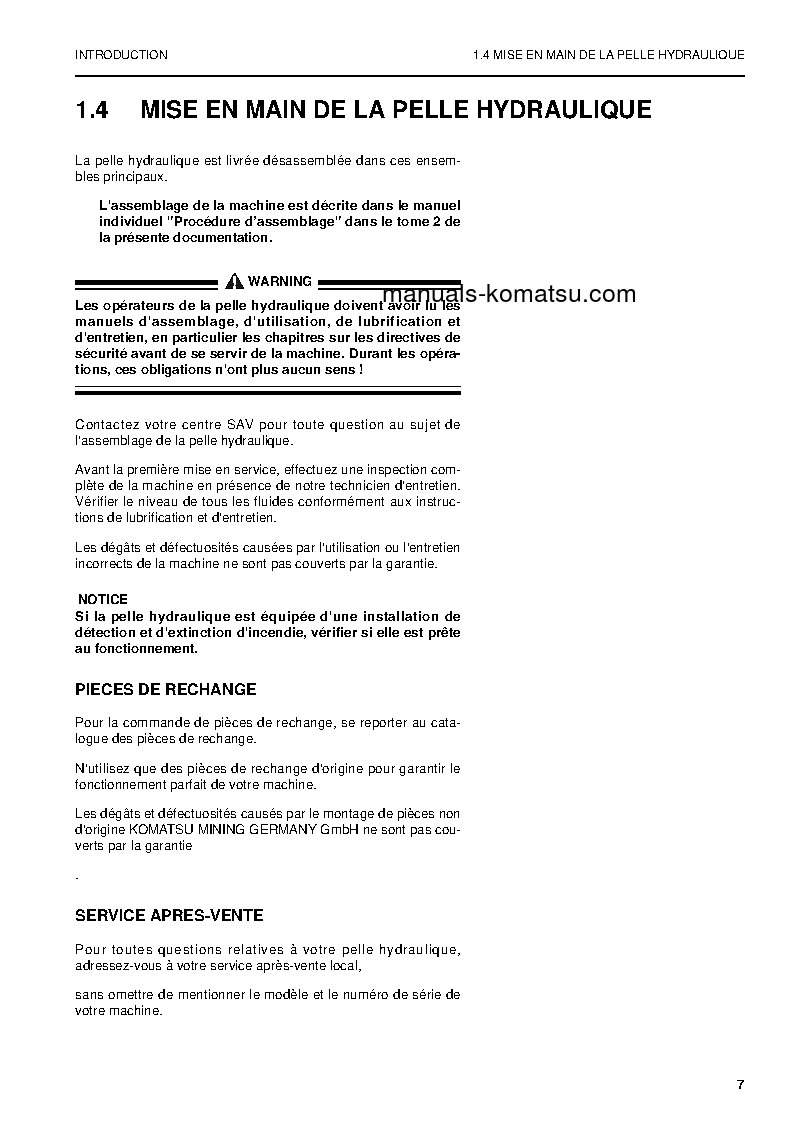 Protected: PC5500-6(DEU) S/N 15055 Operation manual (French)