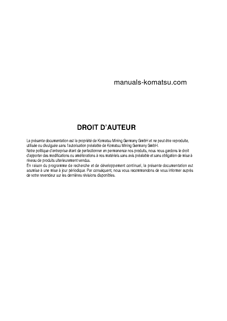 Protected: PC5500-6(DEU) S/N 15109 Operation manual (French)