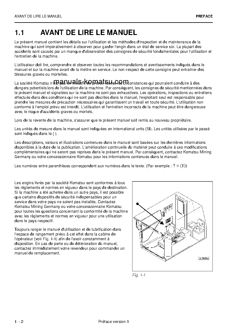 Protected: PC5500-6(DEU) S/N 15109 Operation manual (French)