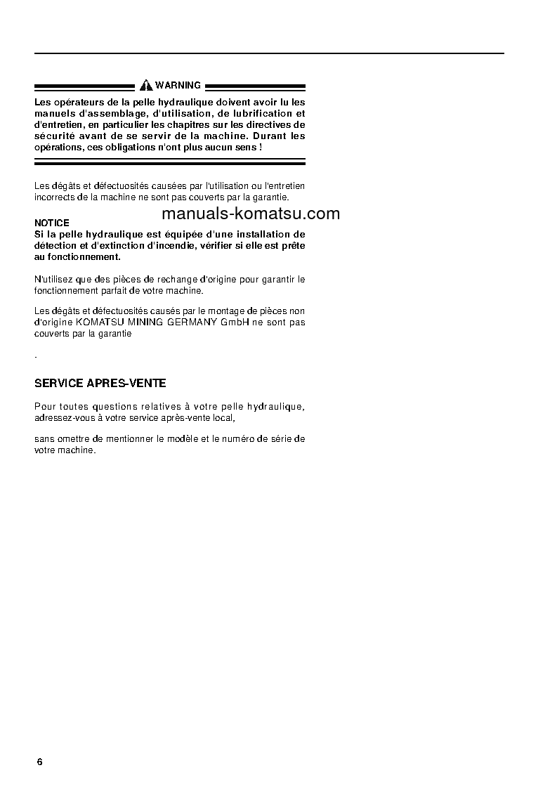 Protected: PC3000-6(DEU) S/N 46151 Shop (repair) manual (French)