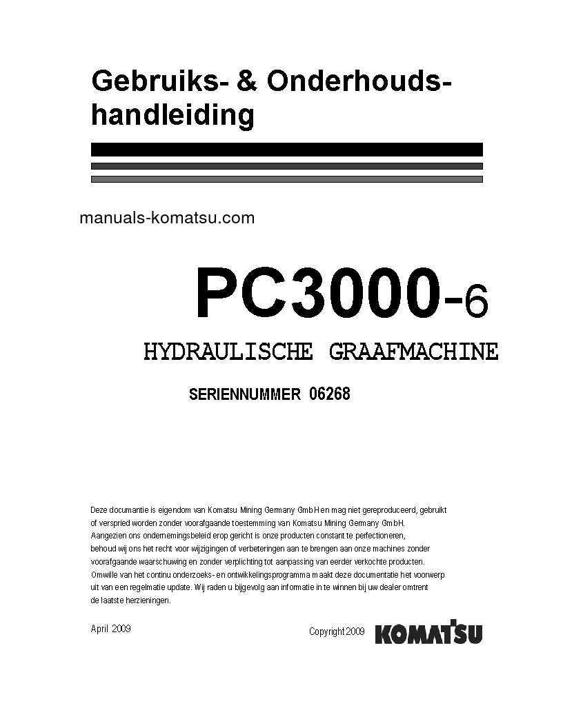 PC3000-6(DEU) S/N 06268-06268 Operation manual (Norwegian)