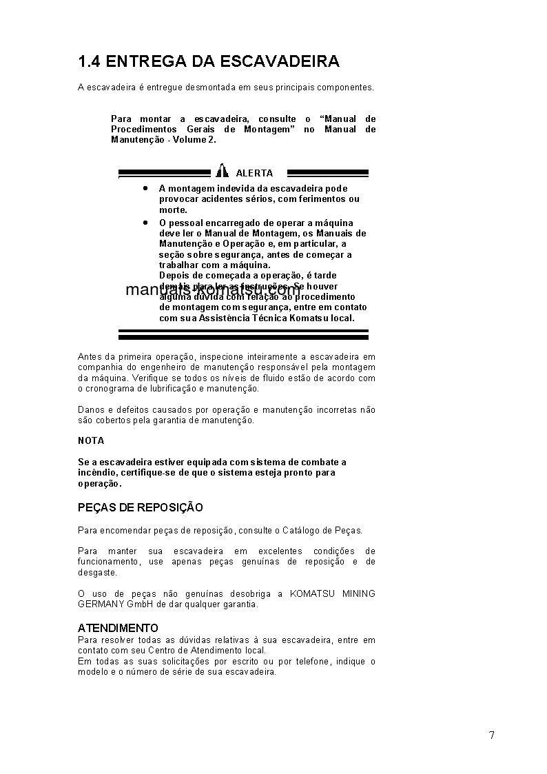Protected: PC4000-6(DEU)-ELECTRIC MOTOR S/N 08203-08203 Operation manual (Portuguese)