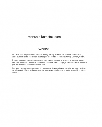 PC4000E-6(DEU) S/N 08214-08214 Operation manual (Portuguese)