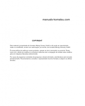 PC4000E-6(DEU) S/N 08225 Operation manual (Portuguese)