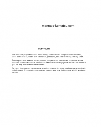 PC8000E-6(DEU) S/N 12081-12081 Operation manual (Portuguese)