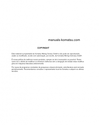 PC8000E-6(DEU) S/N 12096 Operation manual (Portuguese)