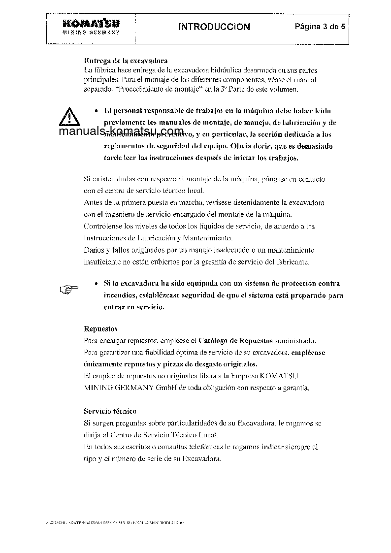 Protected: PC8000-6(DEU)-MIAN DRIVE MOTOR S/N 12031-12031 Operation manual (Spanish)