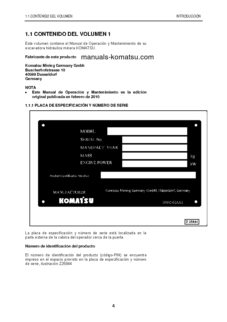 Protected: PC8000-6(DEU) S/N 12073-12073 Operation manual (Spanish)