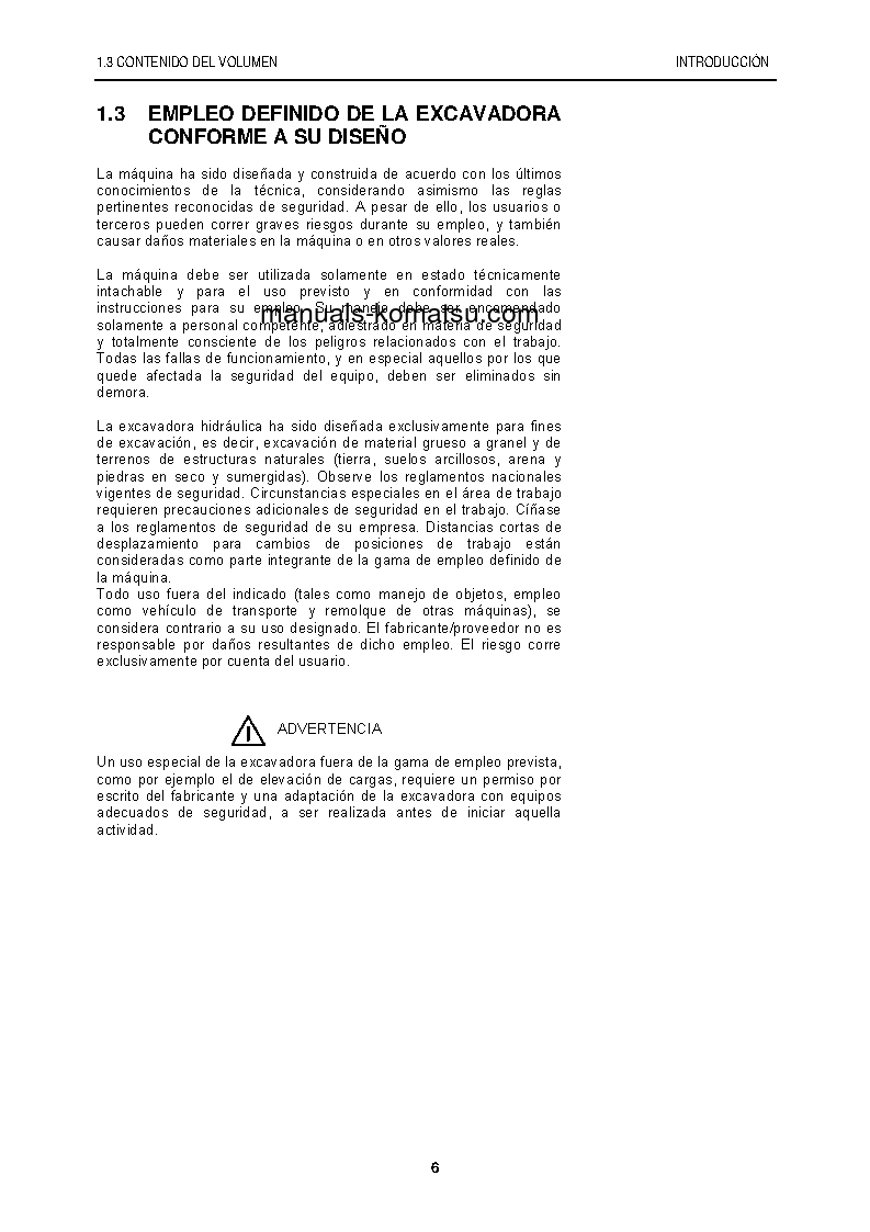 Protected: PC8000-6(DEU) S/N 12073-12073 Operation manual (Spanish)