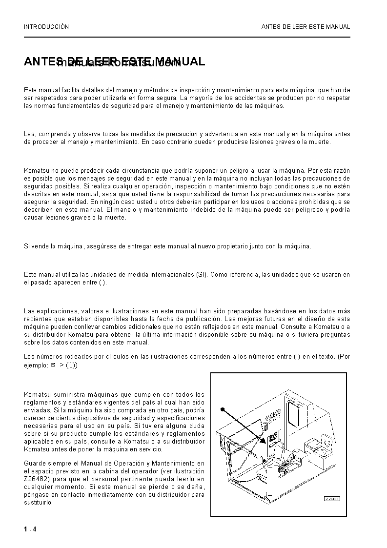 Protected: PC8000-6(DEU) S/N 12076-12076 Operation manual (Spanish)