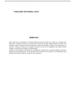PC8000-6(DEU) S/N 12077-12077 Operation manual (Spanish)