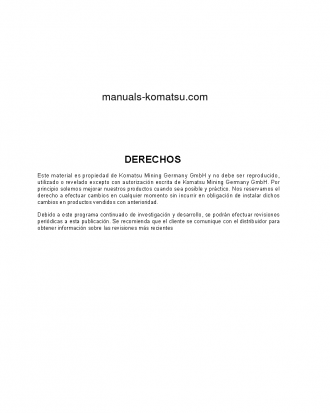 PC8000-6(DEU) S/N 12078-12078 Operation manual (Spanish)