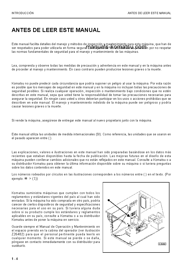 Protected: PC8000-6(DEU) S/N 12078-12078 Operation manual (Spanish)