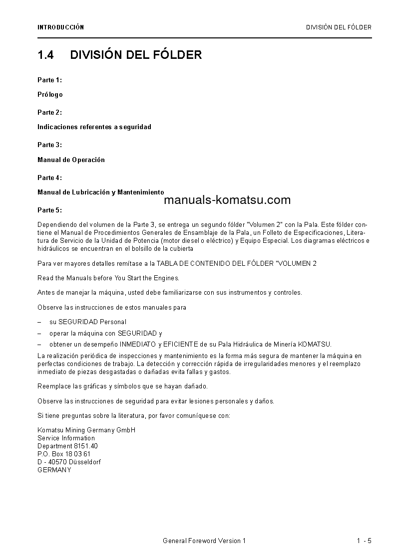 Protected: PC8000-6(DEU) S/N 12086-12086 Operation manual (Spanish)