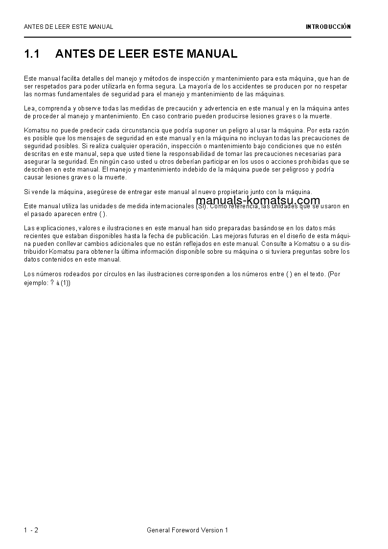 Protected: PC8000-6(DEU) S/N 12094 Operation manual (Spanish)