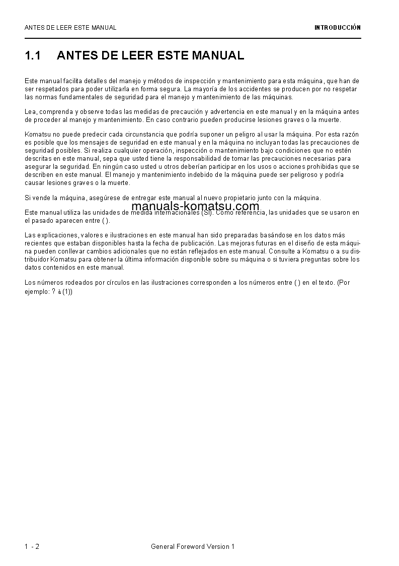 Protected: PC8000E-6(DEU) S/N 12095 Operation manual (Spanish)