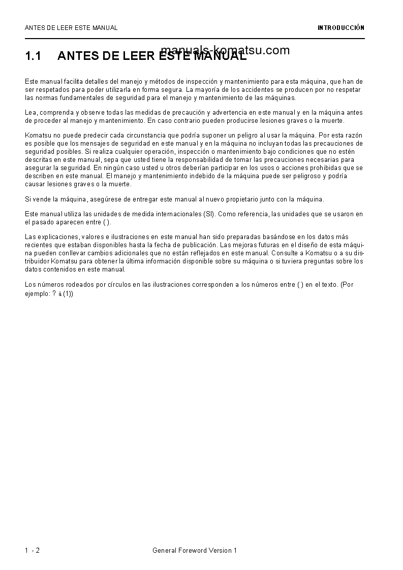 Protected: PC8000E-6(DEU) S/N 12097 Operation manual (Spanish)