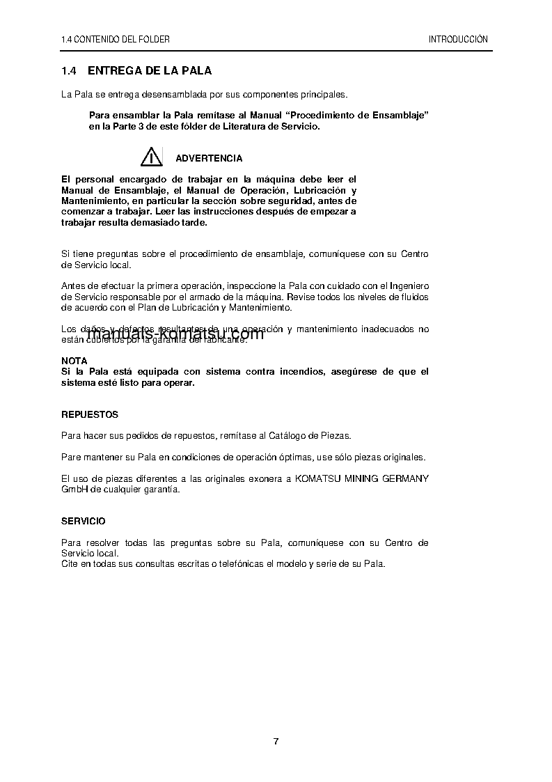 Protected: PC5500-6(DEU) S/N 15047 Operation manual (Spanish)