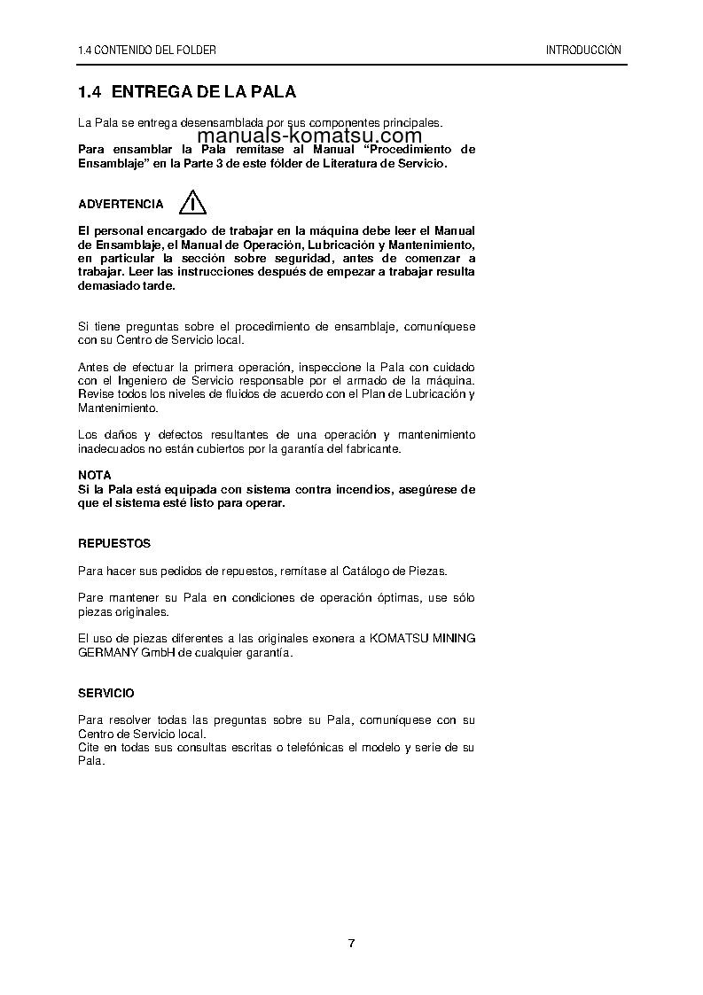 Protected: PC5500-6(DEU) S/N 15054 Operation manual (Spanish)