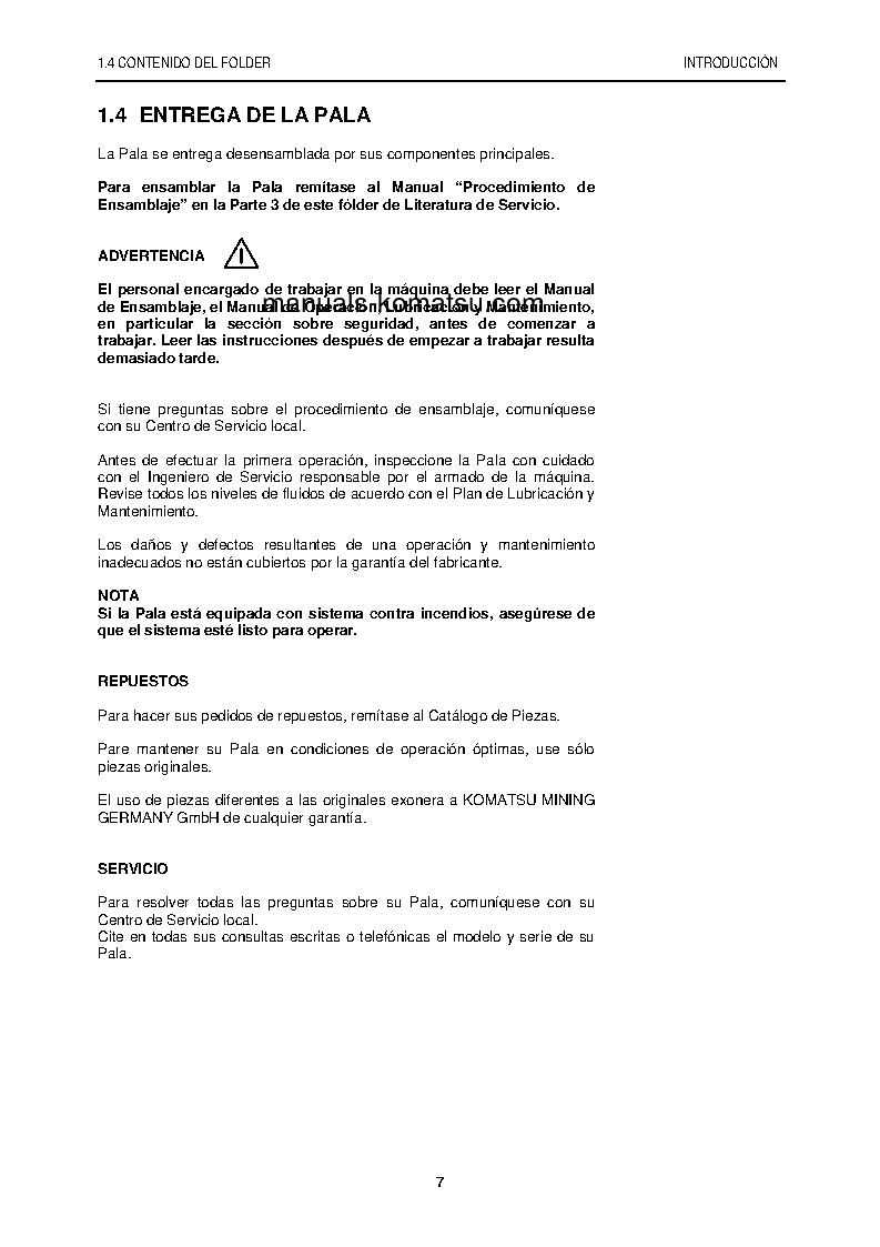 Protected: PC5500-6(DEU) S/N 15063 Operation manual (Spanish)