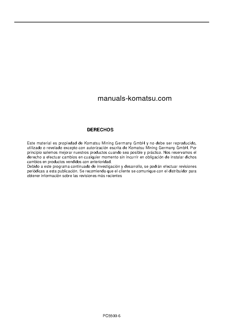 Protected: PC5500-6(DEU) S/N 15083-15083 Operation manual (Spanish)