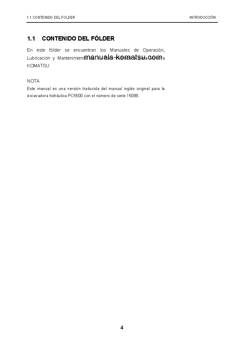 Protected: PC5500-6(DEU) S/N 15087-15087 Operation manual (Spanish)