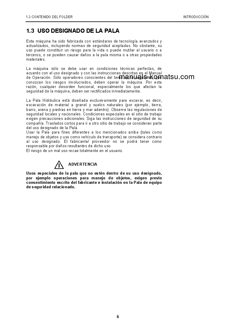 Protected: PC5500-6(DEU) S/N 15087-15087 Operation manual (Spanish)