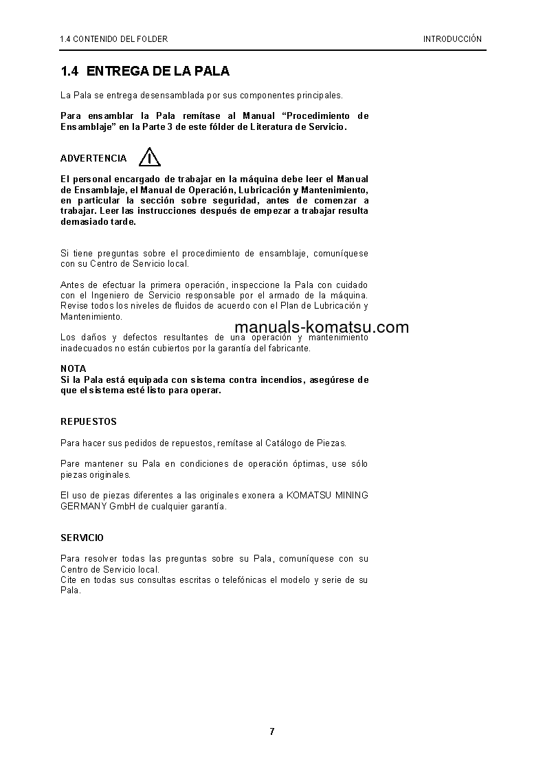 Protected: PC5500-6(DEU) S/N 15087-15087 Operation manual (Spanish)