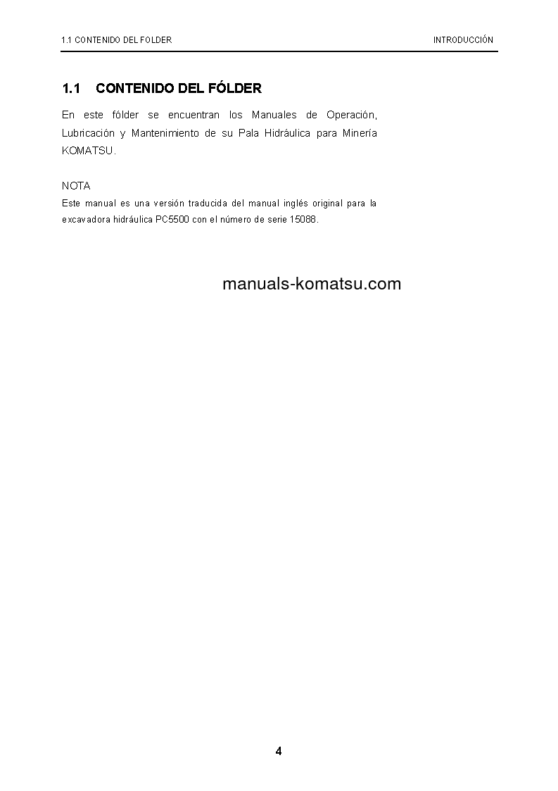 Protected: PC5500-6(DEU) S/N 15088-15088 Operation manual (Spanish)