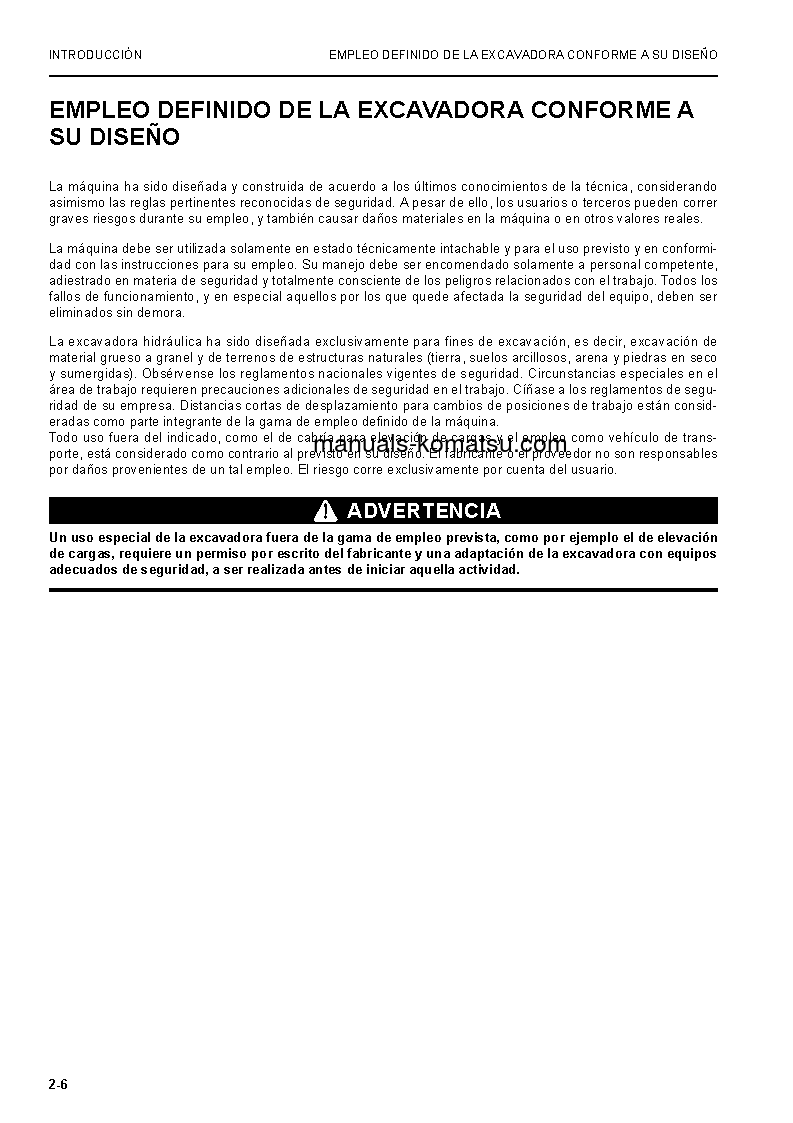 Protected: PC5500-6(DEU) S/N 15089-15089 Operation manual (Spanish)