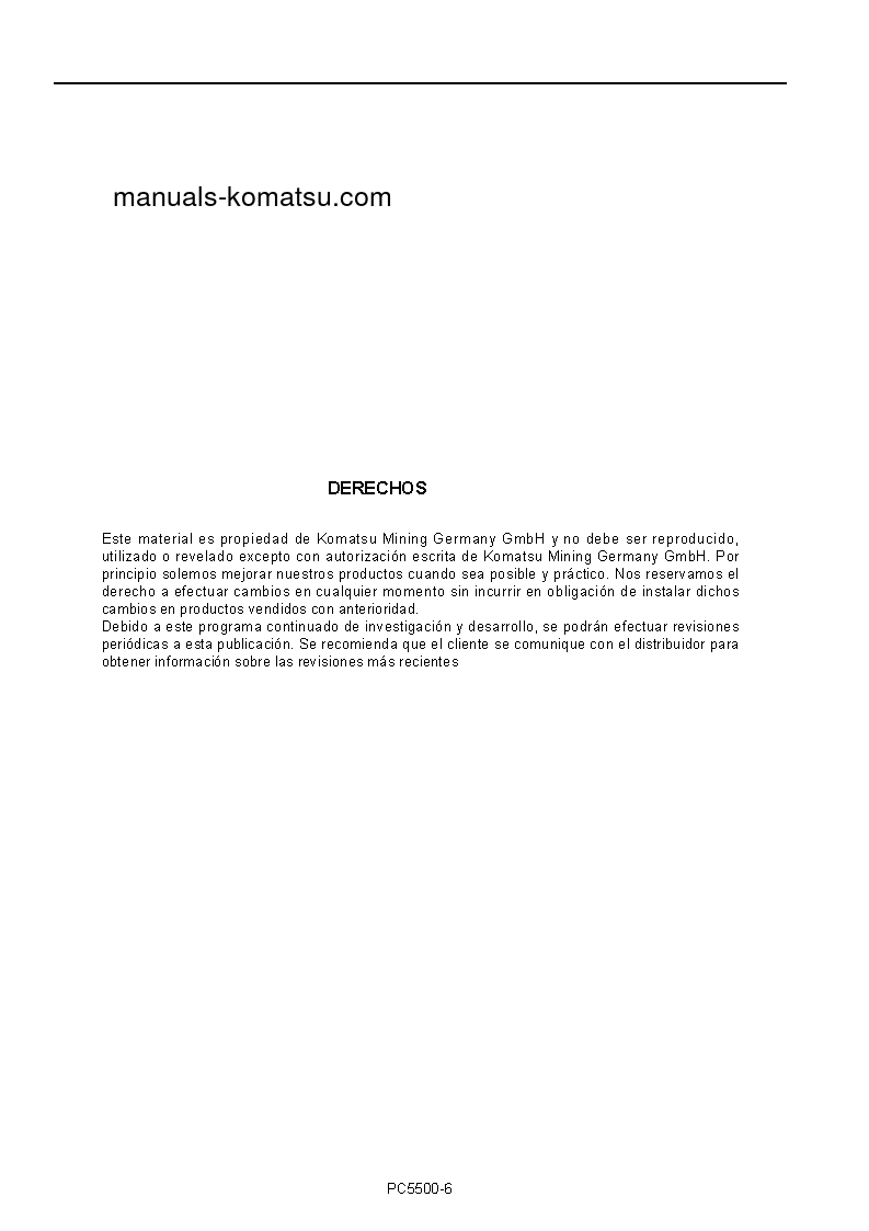Protected: PC5500-6(DEU) S/N 15091-15091 Operation manual (Spanish)
