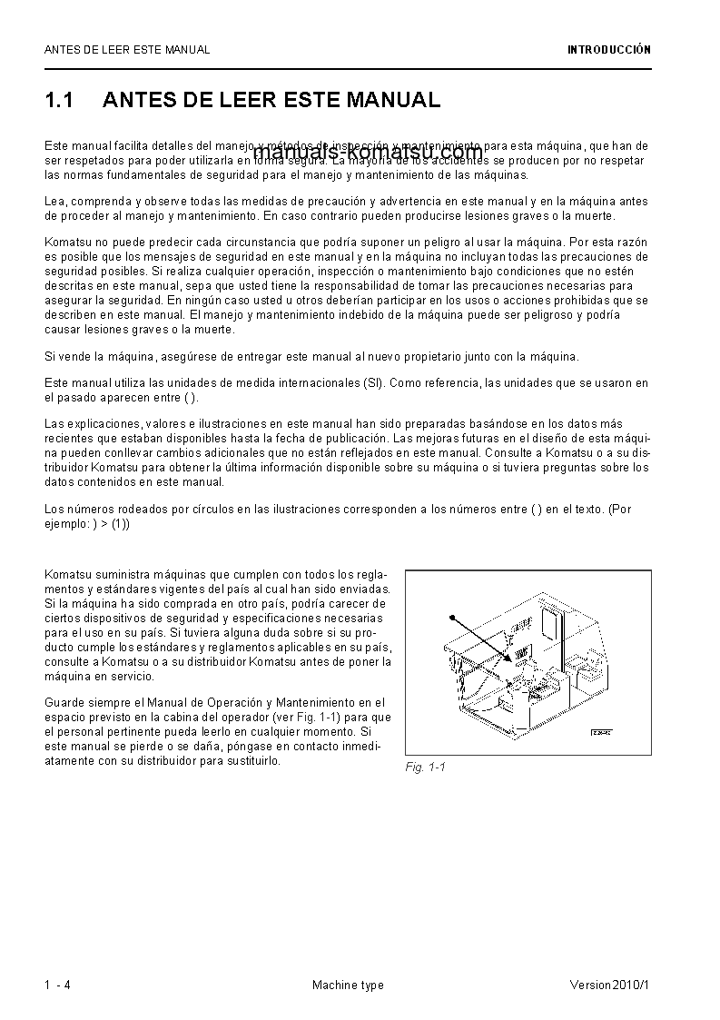 Protected: PC5500-6(DEU) S/N 15091-15091 Operation manual (Spanish)