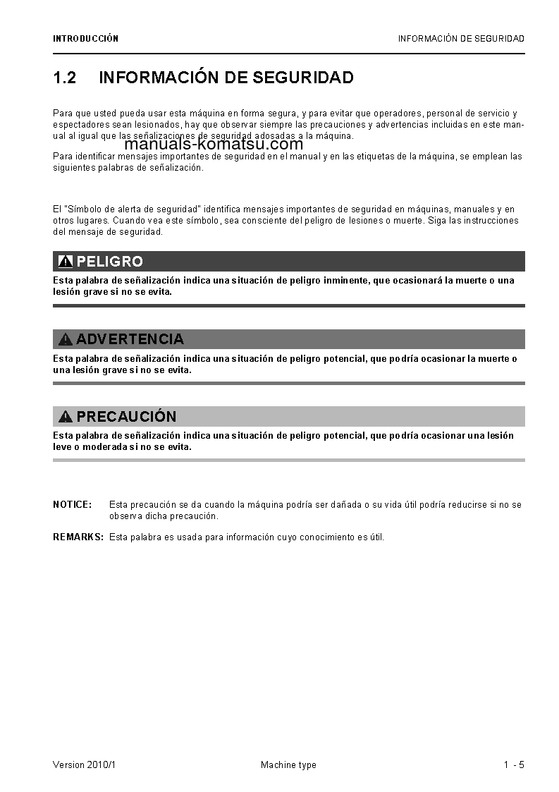 Protected: PC5500-6(DEU) S/N 15091-15091 Operation manual (Spanish)