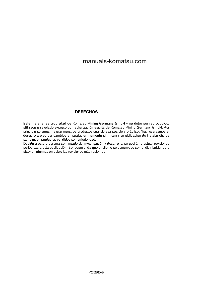 Protected: PC5500-6(DEU) S/N 15093-15093 Operation manual (Spanish)