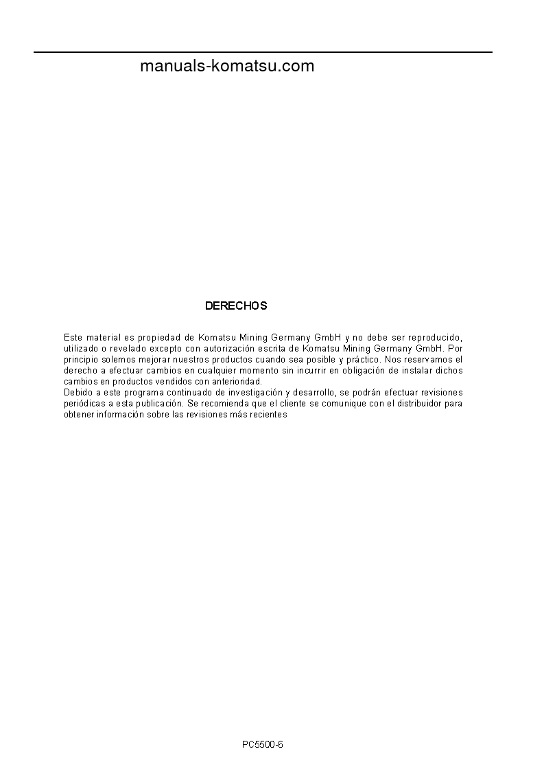 Protected: PC5500-6(DEU) S/N 15097-15097 Operation manual (Spanish)