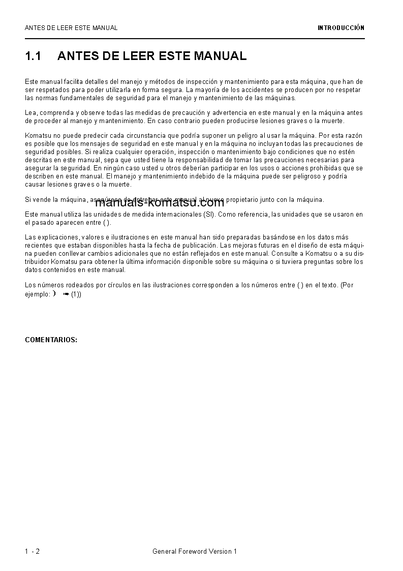 Protected: PC5500-6(DEU) S/N 15097-15097 Operation manual (Spanish)