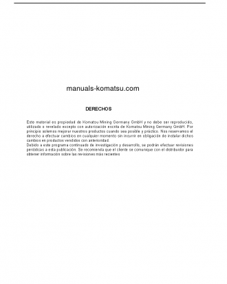 PC5500-6(DEU) S/N 15118 Operation manual (Spanish)